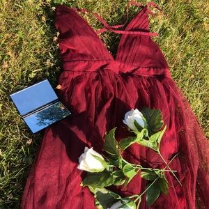 Full length red dress 💋